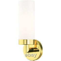 Livex Lighting 15071-02 Aero Wall Sconce Polished Brass