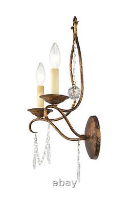 Livex Lighting 6422 Gold Chesterfield 2-Light Wall Sconce