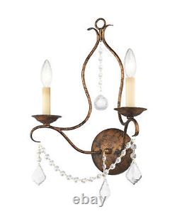 Livex Lighting 6422 Gold Chesterfield 2-Light Wall Sconce