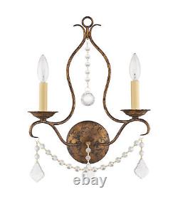 Livex Lighting 6422 Gold Chesterfield 2-Light Wall Sconce