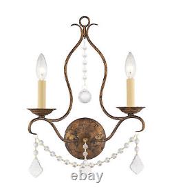 Livex Lighting 6422 Gold Chesterfield 2-Light Wall Sconce