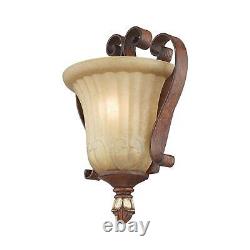 Livex Lighting Verona Bronze with Aged Gold Leaf Accents Wall Sconce 8560-63