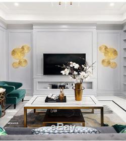 Luxury Brass LED Wall Lamp Flower Corridor Wall Sconce Living Room Home Decor