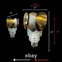 Luxury Crystal Wall lamp Modern Gold LED Wall Sconces