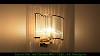 Luxury Design Gold Wall Lamp Transparent Glass Rod Wall Sconce Modern Home Decoration E14 Led Wall