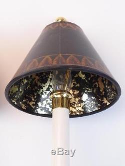 MAITLAND SMITH Art Deco Style Wall Sconces Black and Gold