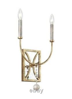 Marielle 2 Light Wall Sconce in French Country Style 10.5 Inches Wide by