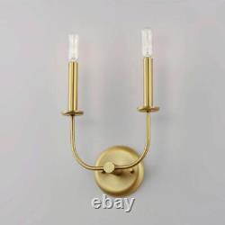Maxim Lighting 10322SBR Wesley Wall Sconce Satin Brass