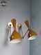 Metal Wall Sconce Mid Century 1950's Italian Light Brass Beautiful Stilnovo Lamp