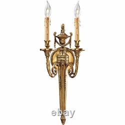 Metropolitan N9602 Signature 2 Light 8 inch Stained Gold Wall Sconce Wall Light