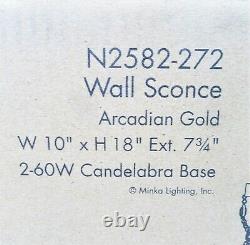 Metropolitan Vel Catena Two Light Wall Sconce N2582-272 OPEN BOX