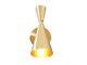Mid Century Brass Wall Sconce Lamp Light Gold LELO, Italian Stilnovo Inspired
