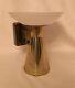 Mid Century Mod Sconce VTG Cone Saucer Atomic MCM Brass Double Wall Light 3 Way
