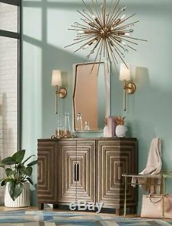 Mid Century Modern Wall Light Brass 21 Sconce Fixture for Bathroom Bedroom