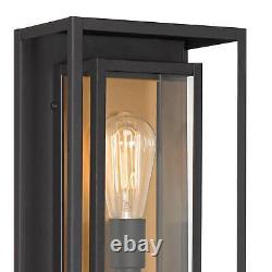 Mid Century Modern Wall Light Sconce Black Gold 8 2-Light Fixture Glass Bedroom