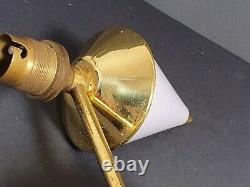Mid-Century Swedish Wall Lamp Sconce Gold Plated Light Purple Cones Markslojd