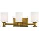 Minka Lavery 5173-249 Harbour Point Liberty Gold 3 Light Bathroom Wall Sconce