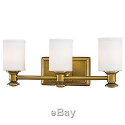 Minka Lavery 5173-249 Harbour Point Liberty Gold 3 Light Bathroom Wall Sconce