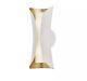 Mitzi Josie 2 Light Wall Sconce, Gold Leaf/White H315102-GL-WH