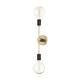 Mitzi by Hudson Valley Lighting Astrid 2-Light Aged Brass Wall Sconce withBlack A