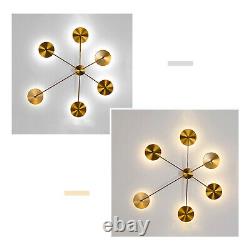 Modern 6 Lights Golden Sputnik Wall Sconce Metal Globe LED Wall Lamp Fixture