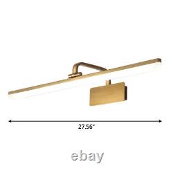 Modern Bathroom Vanity Lighting LED Wall Sconce Lamp in Antique Brass Finished