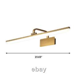Modern Bathroom Vanity Lighting LED Wall Sconce Lamp in Antique Brass Finished