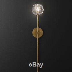 Modern Clear Crystal Globe Wall Sconce Bedside Lamp Wall Lamp Gold Black New