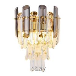 Modern Crystal Wall Lights 2lights Gold Wall Sconce Lamp Elegent Crystal Wall Mo
