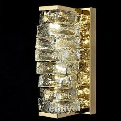 Modern Crystal Wall Sconce Gold Wall Lights for Living Room Bathroom Light