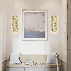 Modern Crystal Wall Sconce Gold Wall Lights for Living Room Bathroom Light