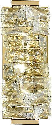 Modern Crystal Wall Sconce Gold Wall Lights for Living Room Bathroom Light