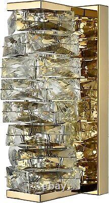 Modern Crystal Wall Sconce Gold Wall Lights for Living Room Bathroom Light