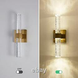 Modern Crystal Wall Sconces Led Gold Wall Lighting 4000k 10w Bedroom Wall Lamp F