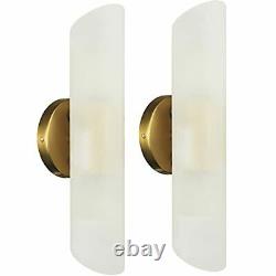 Modern Gold Bathroom Vanity Light Brass Wall Sconces Set Of 2 Cylinder Sconce Li
