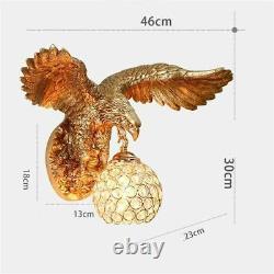 Modern LED Animal Head Wall Light Sconce Decor Home Bedroom Eagle Art Wall Lamp