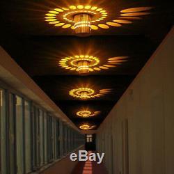 Modern RGB 3W LED Wall Light Bathroom Floodlight Lamp Bulb Sconce Remote Control