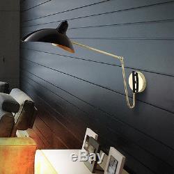 Modern Serge Mouille Wall Lamp Foldable Retractable Wall sconce Black&Gold