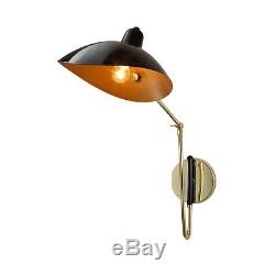 Modern Serge Mouille Wall Lamp Foldable Retractable Wall sconce Black&Gold