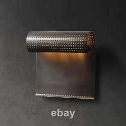Modern Unique Brass/Gold Wall Sconce with Ambient Light, Brutalist Mid-Century