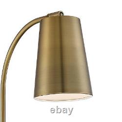 Modern Wall Lamps Set of 2 Brass Plug-In 5 Fixture Metal Cone Shade for Bedroom