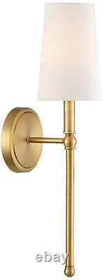 Modern Wall Light Sconces Set of 2 Brass Hardwired 5 Wide Fixture for Bedroom