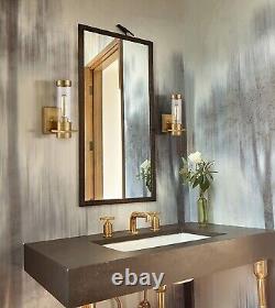 Modern Wall Sconce Brass Gold Wall Light Fixtures Over Mirror with Cylindrical