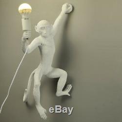 Monkey Wall Lamp, Resin Wall Sconce Animal Children Room Corridor Bar Wall Light