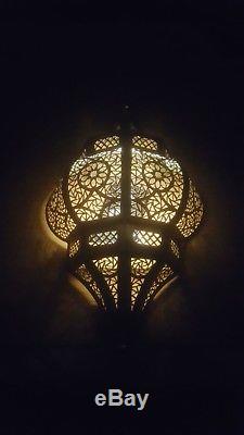 Moroccan Wall Light Brass Antique Lamp Copper Sconce Handmade Flush Fixture