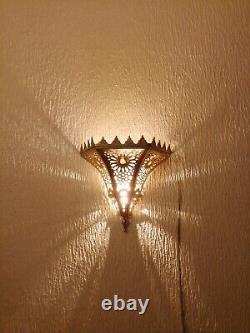 Moroccan wall light Sconce decoration oriental wall lamp Brass night light Fez