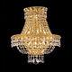 New! Crystal Wall Sconce Tranquil Gold 3 Lights 12X17X7