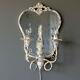 New Orleans Parlor Double Wall Sconce With Aged Mirror