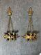 ONE PAIR OF VINTAGE, 1967 SEXTON GOTHIC CANDLE HOLDERS WALL SCONCES-In/Outdoor