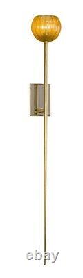 One Light Tall Wall Sconce-Gold Leaf Finish Wall Sconces 72-BEL-2089367